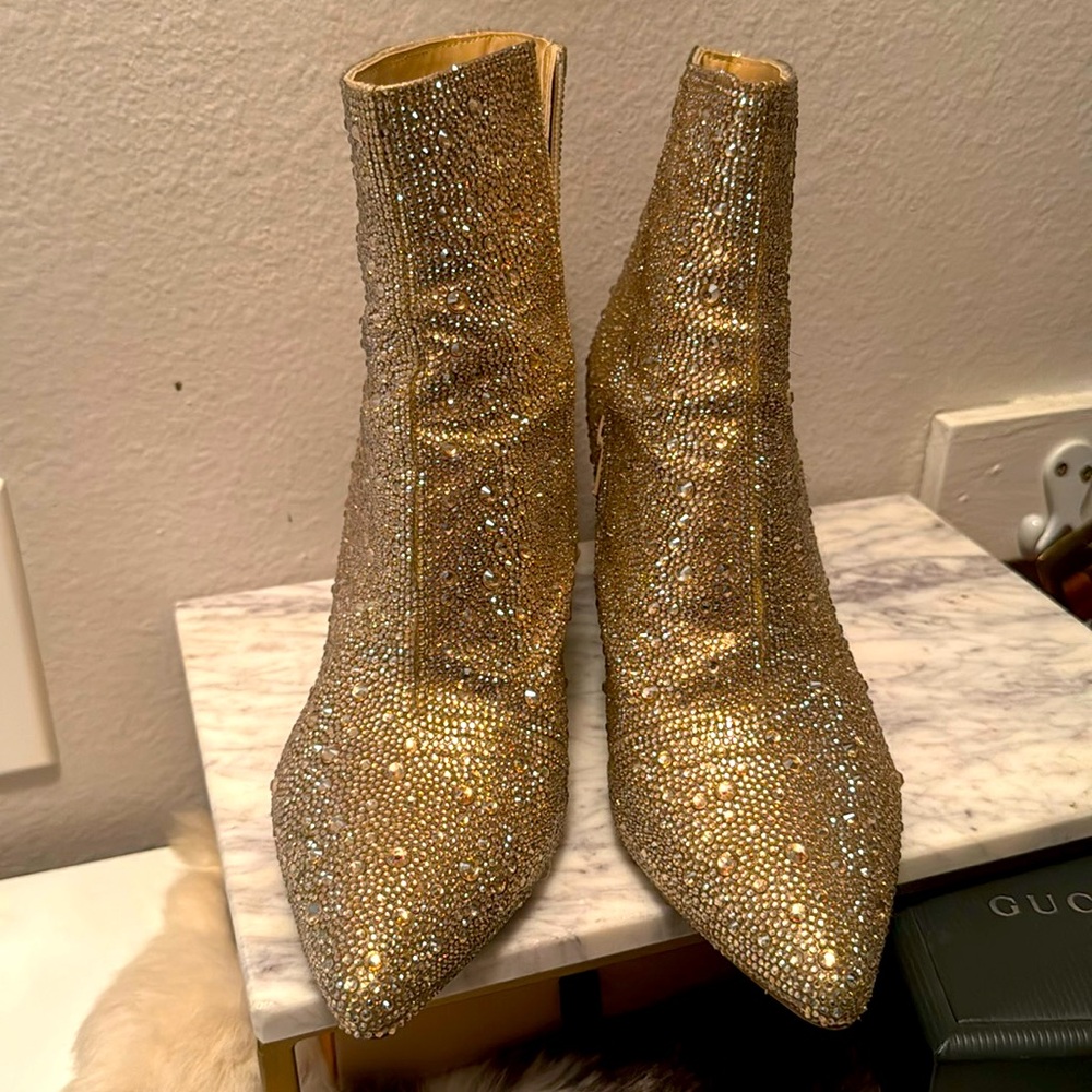 Betsey Johnson Crystal Booties